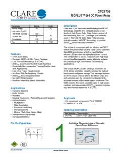 浏览型号CPC1709的Datasheet PDF文件第1页