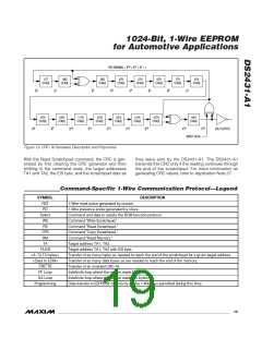 浏览型号DS2431-A1的Datasheet PDF文件第19页