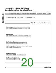 浏览型号DS2431-A1的Datasheet PDF文件第20页