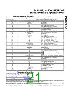 浏览型号DS2431-A1的Datasheet PDF文件第21页