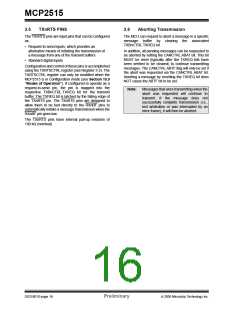 浏览型号MCP2515-I/ST的Datasheet PDF文件第16页