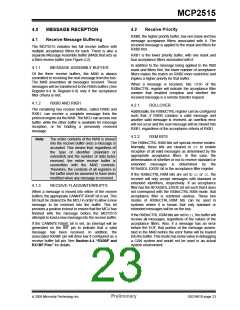 浏览型号MCP2515-I/ST的Datasheet PDF文件第23页
