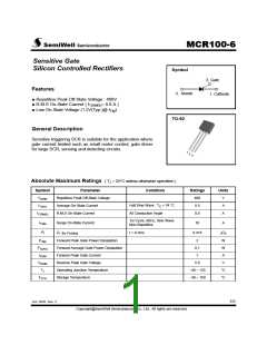 浏览型号MCR100-6的Datasheet PDF文件第1页