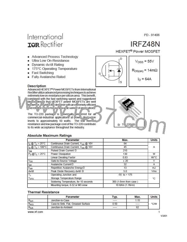 IRFZ48N图片预览