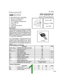 浏览型号IRF4905PBF的Datasheet PDF文件第1页