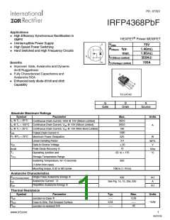 浏览型号IRFP4368PBF的Datasheet PDF文件第1页