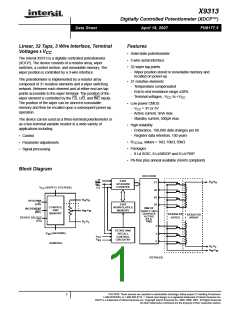 浏览型号X9313WS-3的Datasheet PDF文件第1页