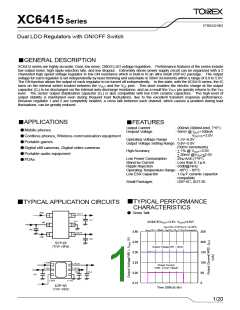 浏览型号XC6415的Datasheet PDF文件第1页