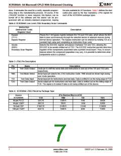浏览型号XCR3064A-12VQ100C的Datasheet PDF文件第7页