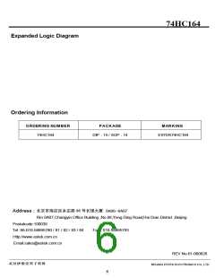 浏览型号74HC164的Datasheet PDF文件第6页