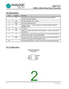 浏览型号AAT1121IES-0.6-T1的Datasheet PDF文件第2页