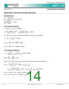 浏览型号AAT1145IDE-1.8-T1的Datasheet PDF文件第14页