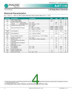 浏览型号AAT1145IDE-1.8-T1的Datasheet PDF文件第4页