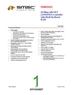 浏览型号COM20022TQFP的Datasheet PDF文件第1页