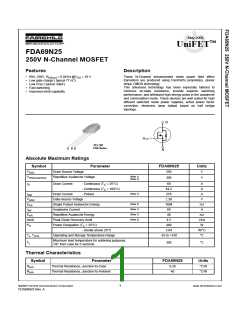 浏览型号FDA69N25的Datasheet PDF文件第1页