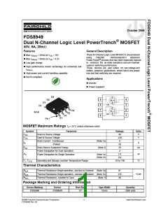 浏览型号FDS8949的Datasheet PDF文件第1页