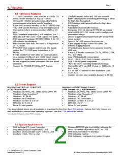 浏览型号TTL-232R的Datasheet PDF文件第2页