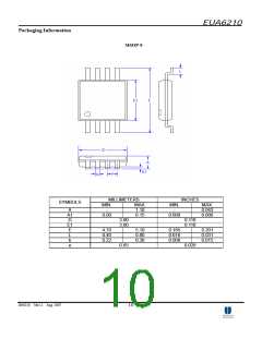 浏览型号EUA6210MIR1的Datasheet PDF文件第10页