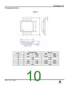 浏览型号EUA6210的Datasheet PDF文件第10页