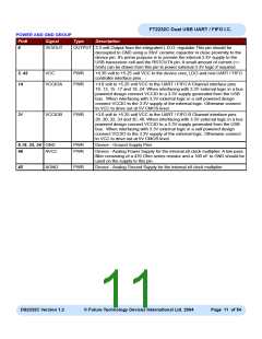 浏览型号FT2232C_04的Datasheet PDF文件第11页