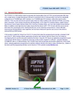 浏览型号FT2232C_04的Datasheet PDF文件第2页