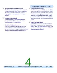 浏览型号FT2232C_04的Datasheet PDF文件第4页