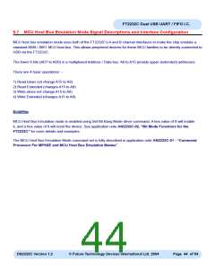 浏览型号FT2232C_04的Datasheet PDF文件第44页