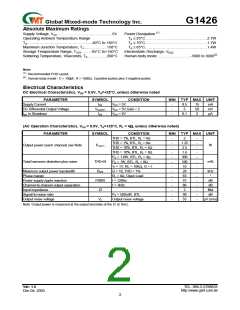 浏览型号G1426D5U的Datasheet PDF文件第2页