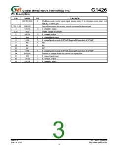 浏览型号G1426的Datasheet PDF文件第3页