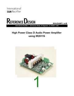 浏览型号IRAUDAMP1的Datasheet PDF文件第1页
