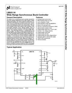 浏览型号LM25116的Datasheet PDF文件第1页