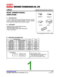 浏览型号LM358L-D08-T的Datasheet PDF文件第1页