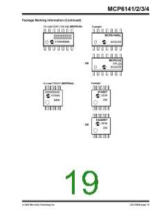 浏览型号MCP6143-I/P的Datasheet PDF文件第19页