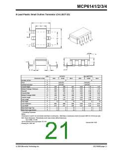 浏览型号MCP6143-I/P的Datasheet PDF文件第21页