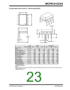 浏览型号MCP6143-I/P的Datasheet PDF文件第23页