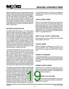 浏览型号MX29LV640BTTC-90G的Datasheet PDF文件第19页