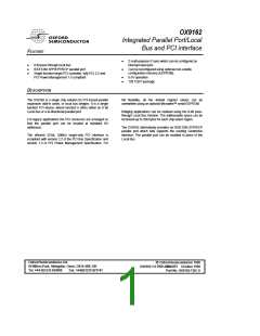 浏览型号OX9162的Datasheet PDF文件第1页