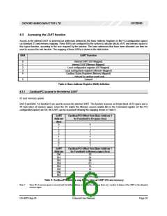 浏览型号OXCB950-TQC60-A的Datasheet PDF文件第16页