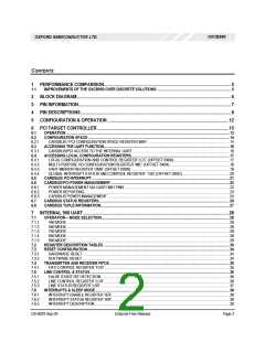 浏览型号OXCB950-TQAG的Datasheet PDF文件第2页