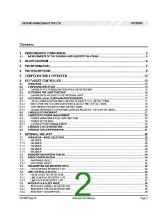 浏览型号OXCB950-TQAG的Datasheet PDF文件第2页