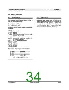 浏览型号OXCB950-TQAG的Datasheet PDF文件第34页