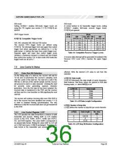 浏览型号OXCB950-TQAG的Datasheet PDF文件第36页