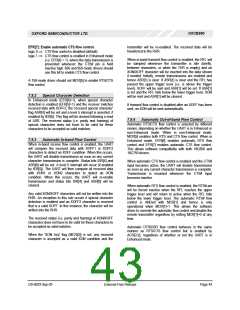 浏览型号OXCB950-TQAG的Datasheet PDF文件第43页