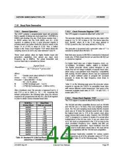 浏览型号OXCB950-TQAG的Datasheet PDF文件第44页
