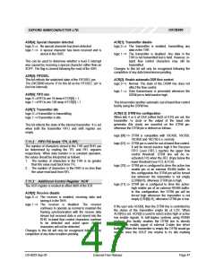 浏览型号OXCB950-TQAG的Datasheet PDF文件第47页