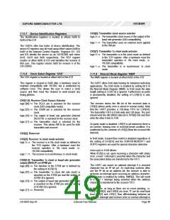 浏览型号OXCB950-TQAG的Datasheet PDF文件第49页