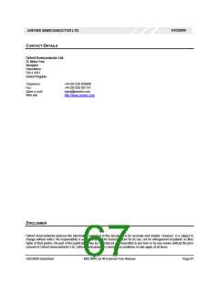 浏览型号OXCB950-TQAG的Datasheet PDF文件第67页