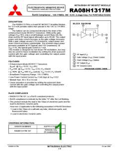 浏览型号RA08H1317M-101的Datasheet PDF文件第1页