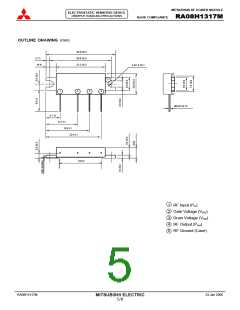 浏览型号RA08H1317M-101的Datasheet PDF文件第5页