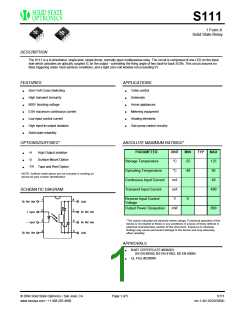 浏览型号S111的Datasheet PDF文件第1页